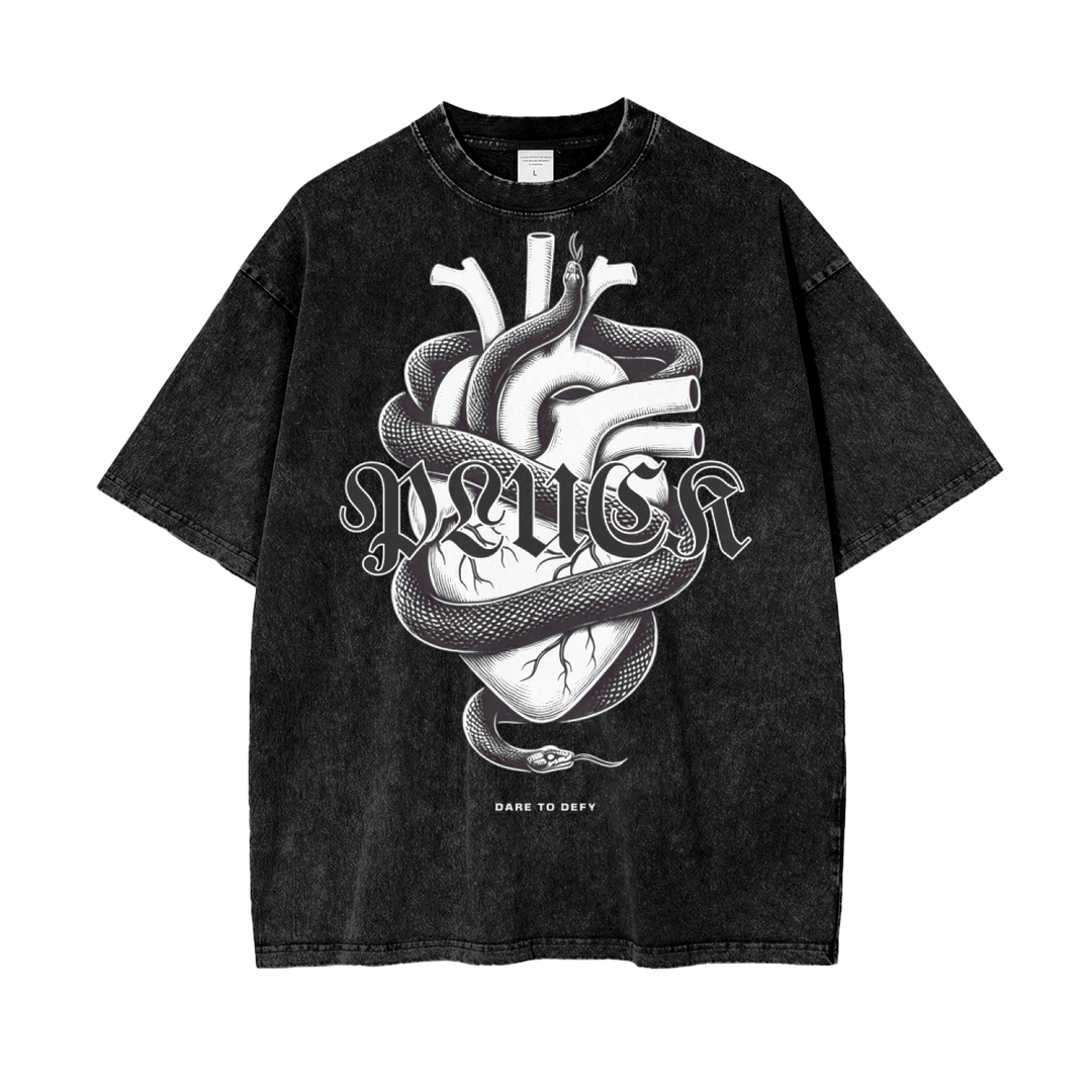 Snake Pump - Oversize Snow Washed T-Shirt – PLUCK
